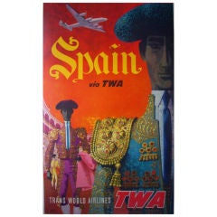 Vintage TWA Spain - David Klein