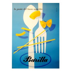 Original 1950s Barilla Poster - Carboni