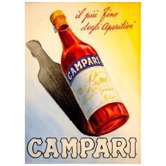 Vintage Original 1940s Campari Maquette - Mauzan (studio)