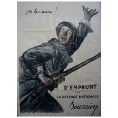 Original French WWI Poster, On les Aura - Faivre