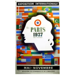 Vintage Poster Exposition Internationale, Paris 1937 - Jean Carl