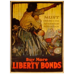 Original WWI Poster for Liberty Bonds - Raleigh