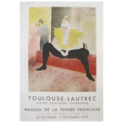 Original 1955 Exhibition Poster - Toulouse Lautrec