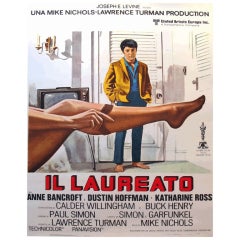 Original 1967 Movie Poster, The Graduate (Italian)