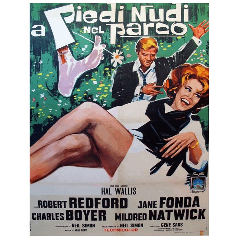 Original 1964 Movie Poster, Barefoot in the Park (Italian) For Sale