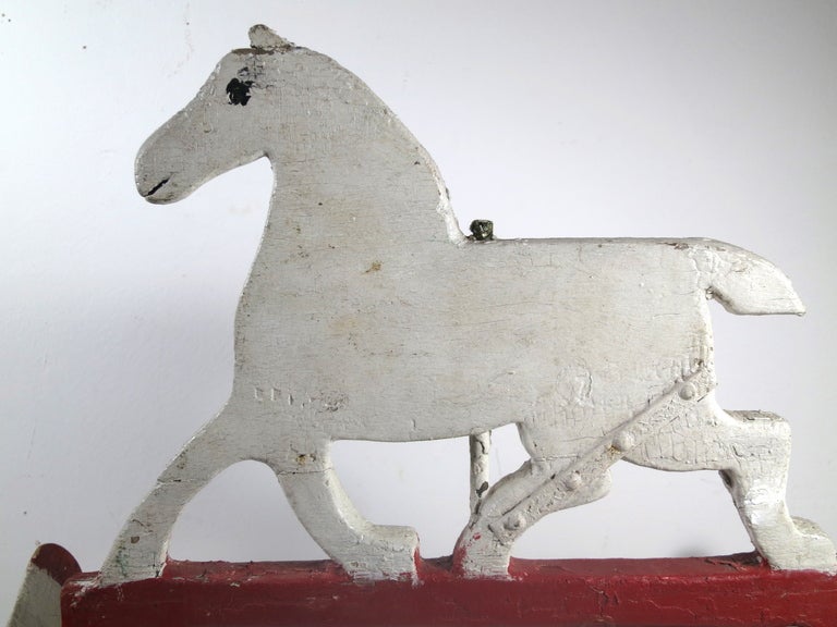 Folk Art Galloping Horse Whirligig