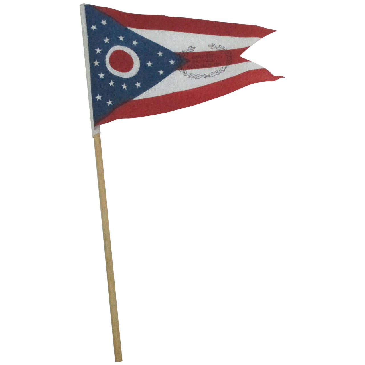 Ohio Parade Flag with GAR Overprinting