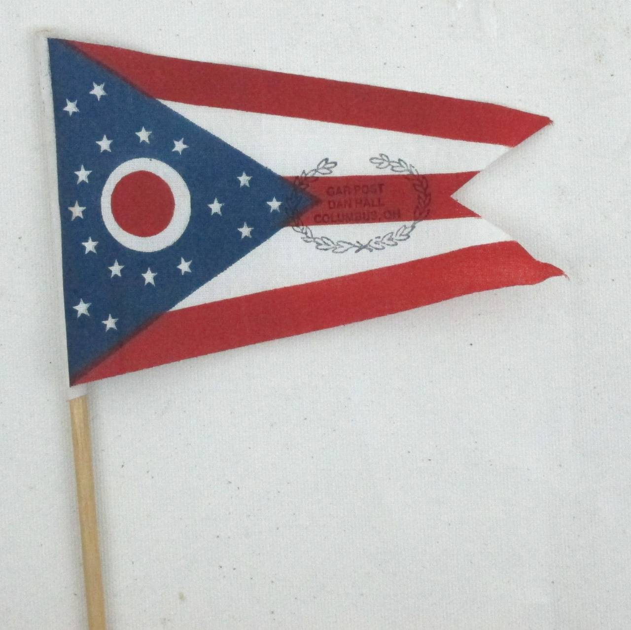 American Ohio Parade Flag with GAR Overprinting