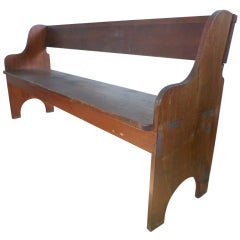 Used Heart Pine Bench from Snow Hill Nunnery
