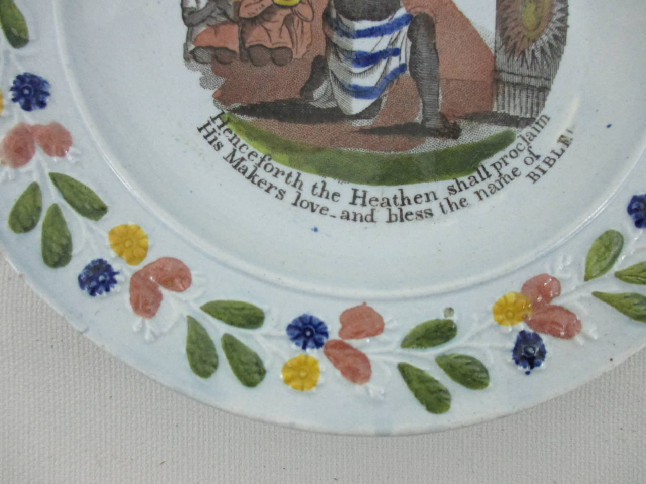 Anti-Slavery Pearlware Child's Plate 1