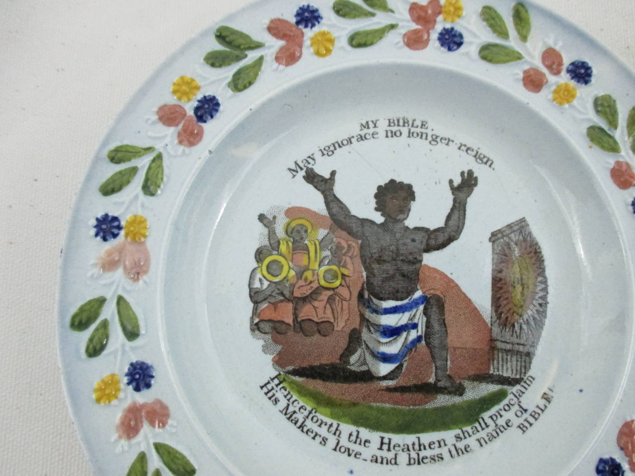 Anti-Slavery Pearlware Child's Plate 2