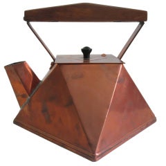 Geometric Copper Tea Kettle