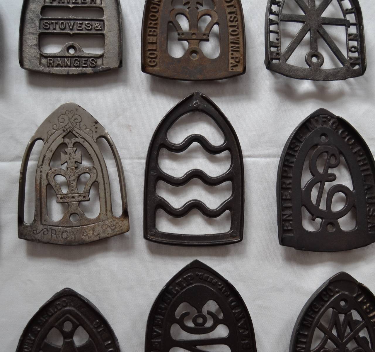 Collection of Sad Iron Trivets For Sale 2