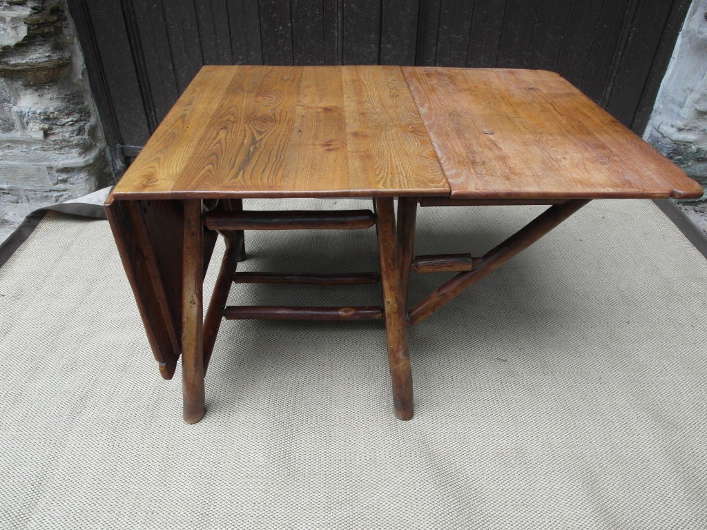 Old Hickory drop leaf dining table 2