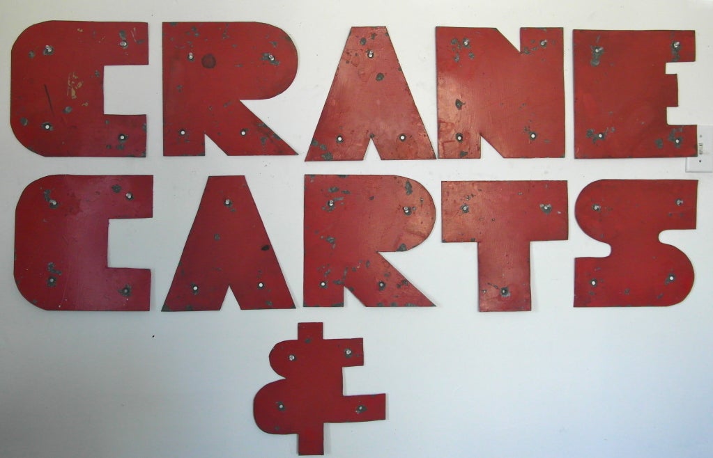 Hand Made Metal Art Deco Letters