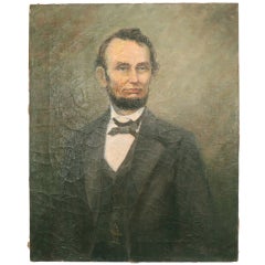 Folk Art Painting of Lincoln