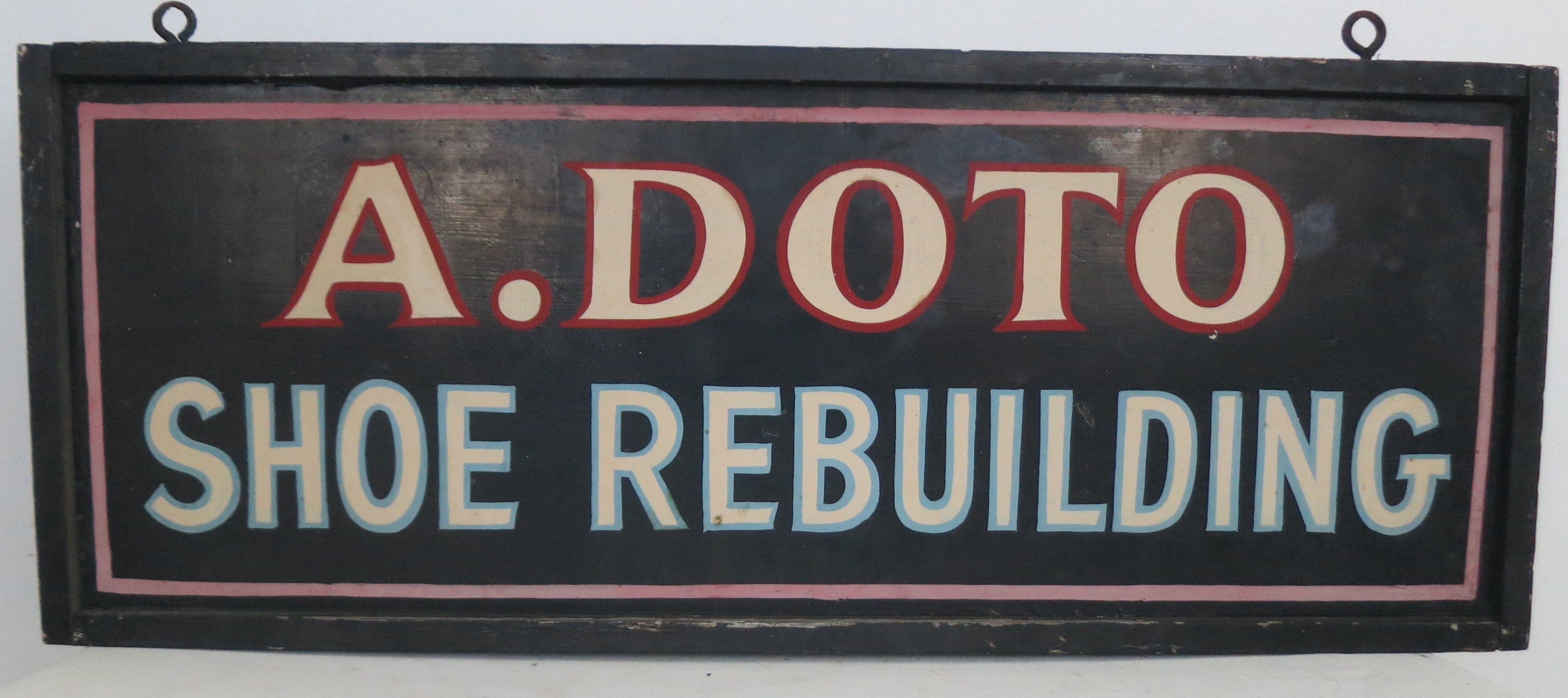 Double Sided Shoe Repair Sign