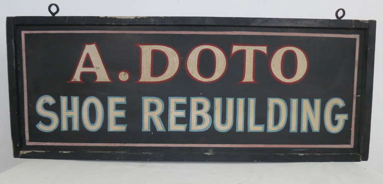American Double Sided Shoe Repair Sign