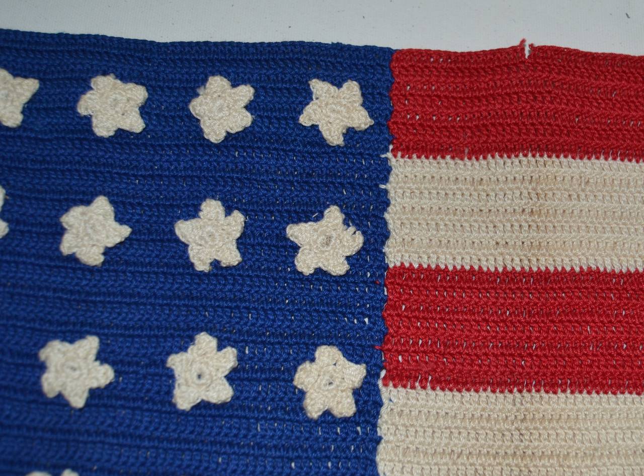 Crocheted 48 Star Flag