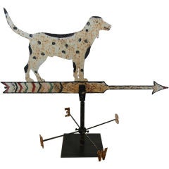 Vintage Folk Art dog weathervane