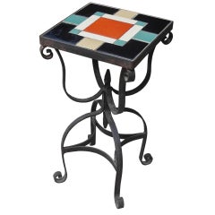Antique Arts + Crafts Tile Table