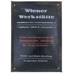 Wiener Werkstatte Tin Sign