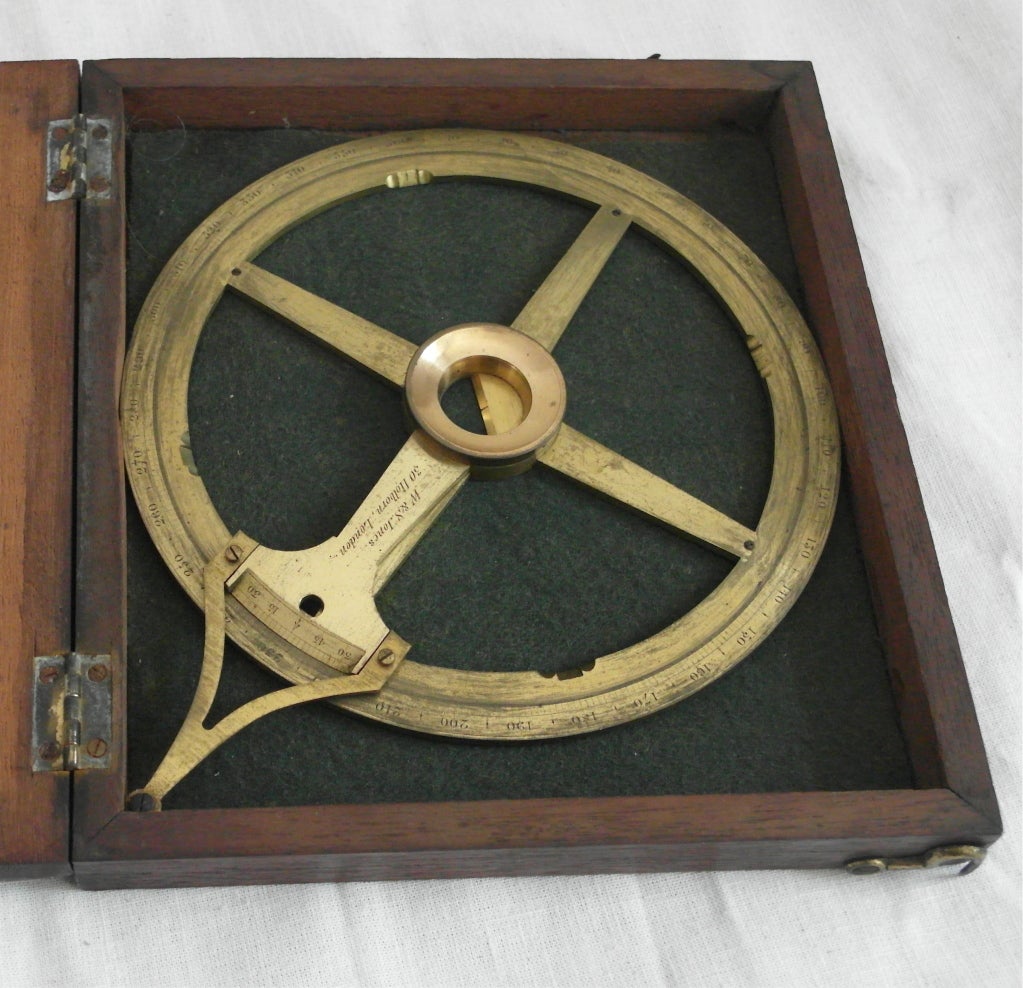 English 19th C. Nautical Protractor