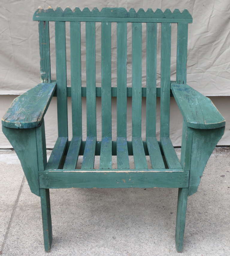 Large and comfortable offbeat adaptions of the classic Adirondack chair.