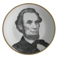 Portrait Plate of Abraham Lincoln by Beyer & Bock