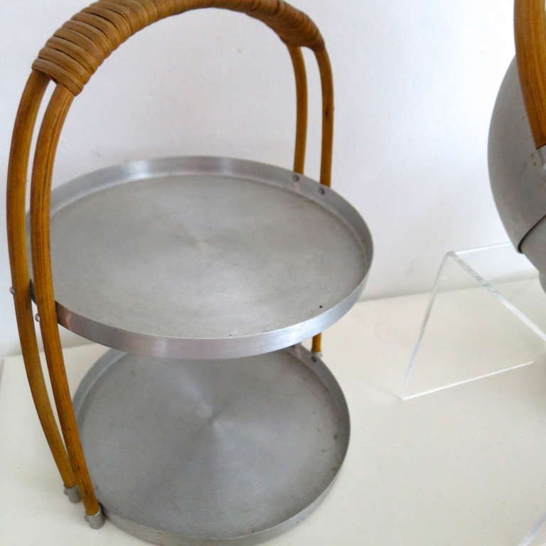Collection of Russel Wright Spun Aluminum Serving Pieces 1
