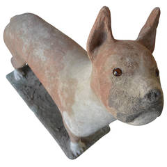 Vintage Dog Garden Sculpture