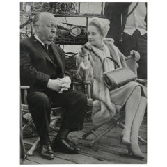 Alfred Hitchcock and Tippi Hedren Photograph