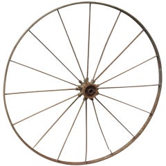 Antique Fantastic Large  Farm Wheel