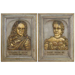 Relief Carved Portraits of William and Mary