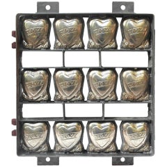 Vintage Candy Mold Hearts