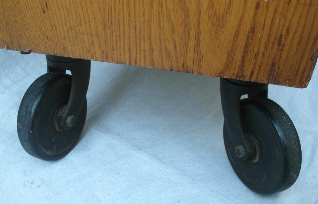 Oak Libary Cart