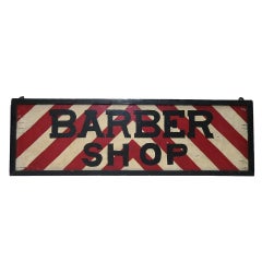 Antique Barber Shop Sign