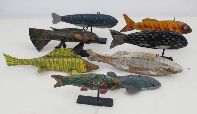 Folk Art Authentic Fish Decoys