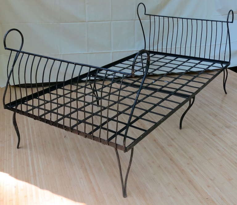Wrought Iron Day Bed at 1stDibs
