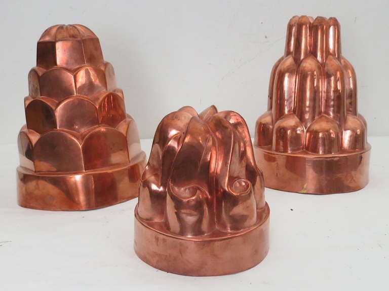 19th Century 19th C. Copper Jelly Mold Collection