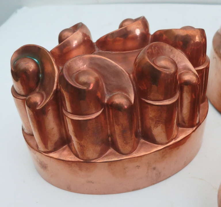 19th C. Copper Jelly Mold Collection 2