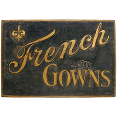 French Gowns Sign