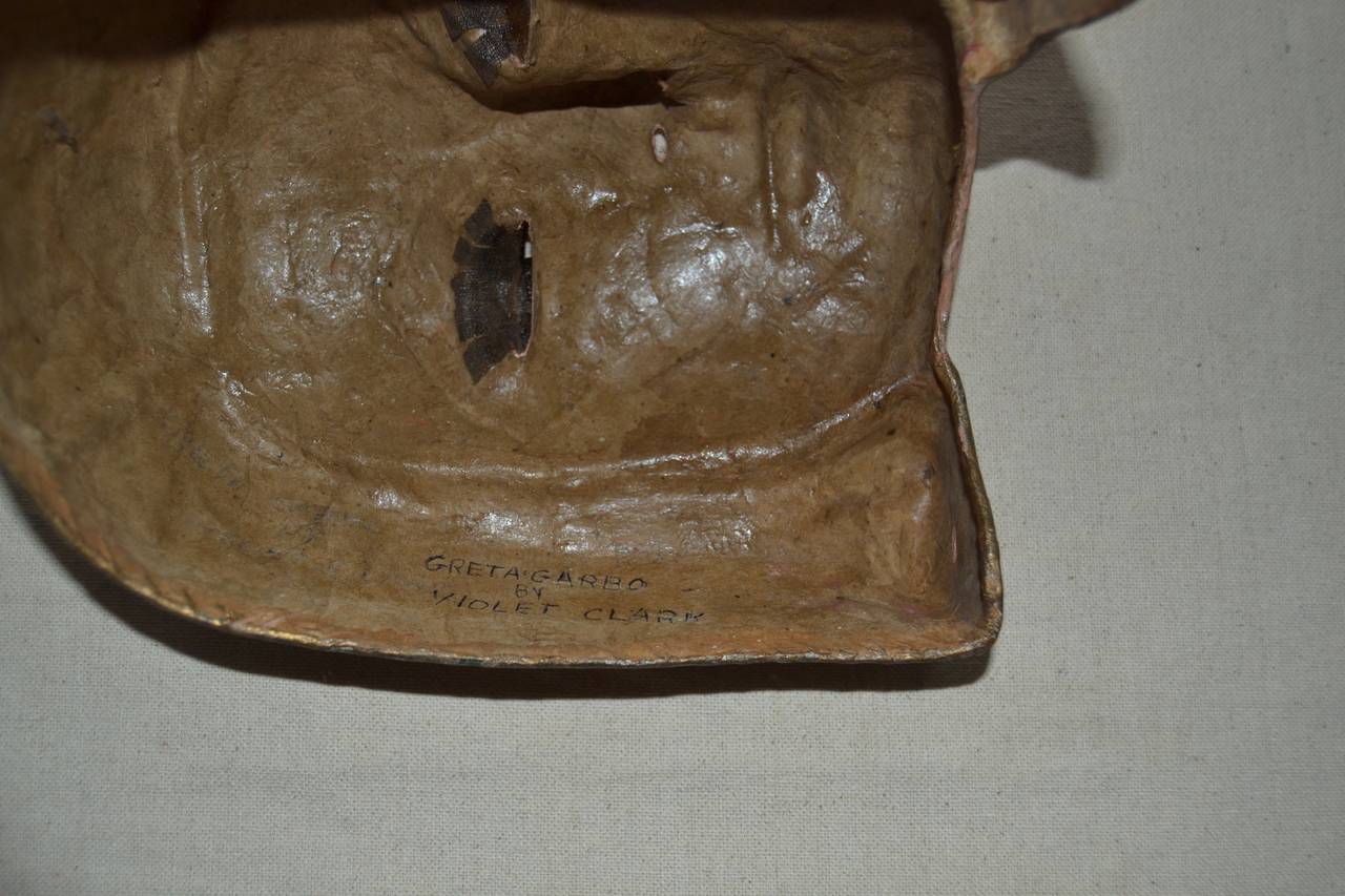 American Greta Garbo Mask by Violet Clark, 1930s For Sale