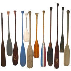 Antique Collection of Oars