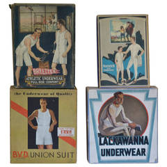 Antique Men's Undergarment Advertising Boxes