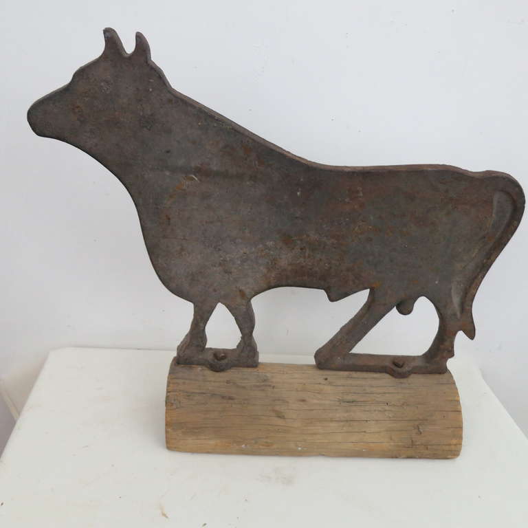 Cast Iron Bull Windmill Weight 2