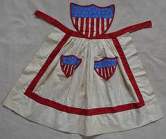 Folk Art Centennial Patriotic Apron