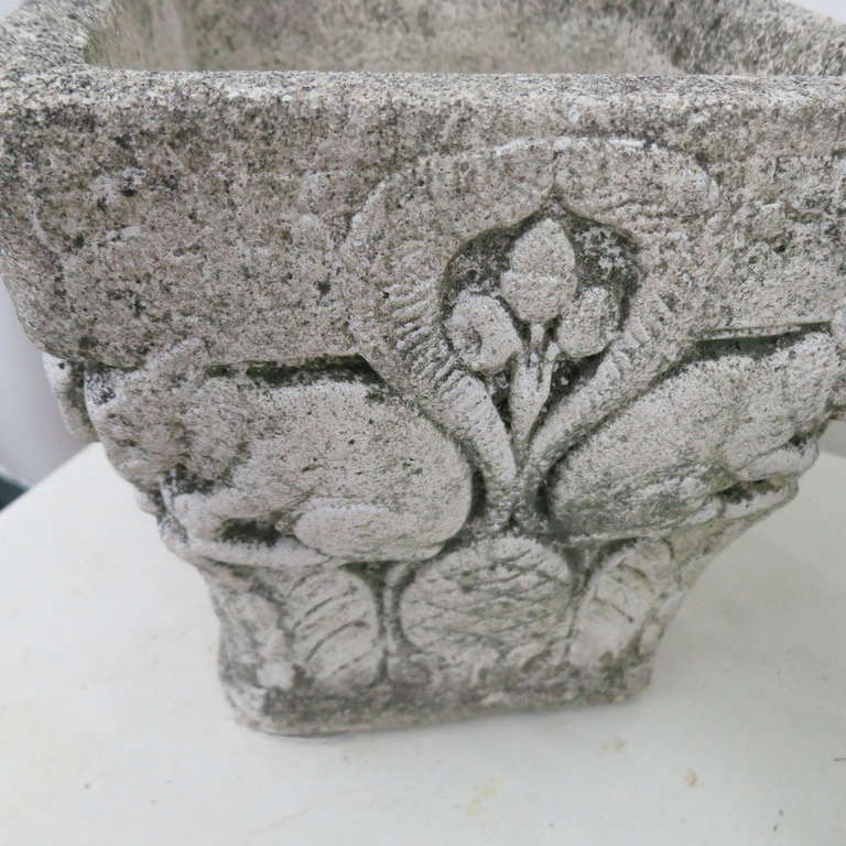 Art Deco Squirrel Motif Planters In Excellent Condition For Sale In North Egremont, MA