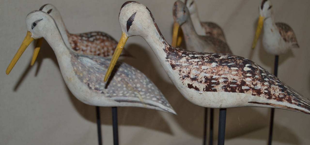 Rig of Shore Bird Decoys In Good Condition In North Egremont, MA