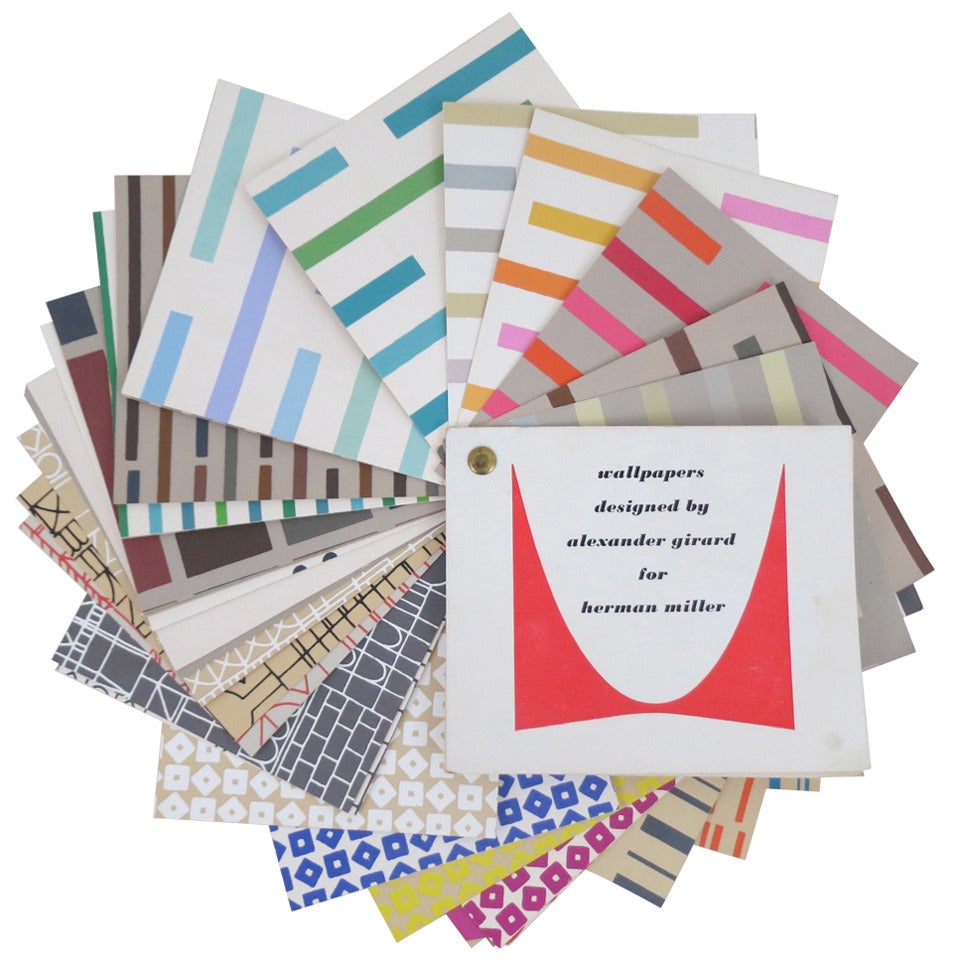 Sample Book - Wallpapers Designed by Alexander Girard for Herman Miller For Sale